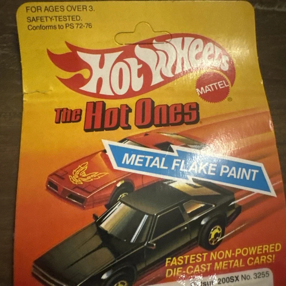 Vintage 1982 Hot Wheels The Hot Ones Datsun 200SX #3255 New Rare‎ Card Mattel